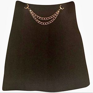 Milly brown tweed mini skirt